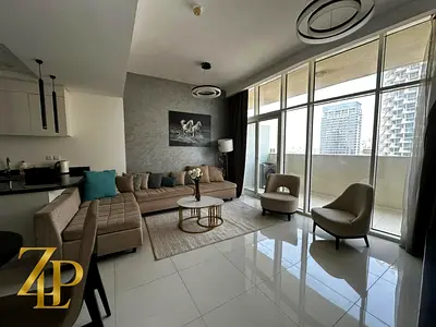Furnished 1BR Apartment | Downtown City View | DAMAC Ghalia JVC