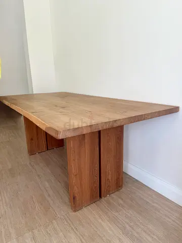 Natural live edge Wooden slab dining table