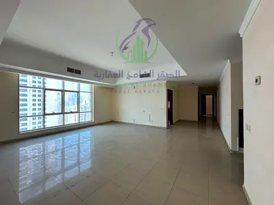 2BHK in Al Taawun with 2 balconies, wardrobes, family residence, free AC and gym, direct Dubai Exit, prime location, great price and easy payments.