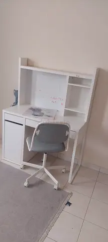Girl Bed with Mattress , small office  and Chair