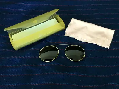 Vintage Clip-On Sunglasses