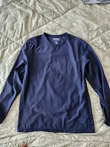 Vilebrequin Men’s UPF 50+ Long Sleeve Rashguard Swim Shirt (Size L) – Navy Blue