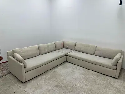 Like new condition west elm corner lshape sofa