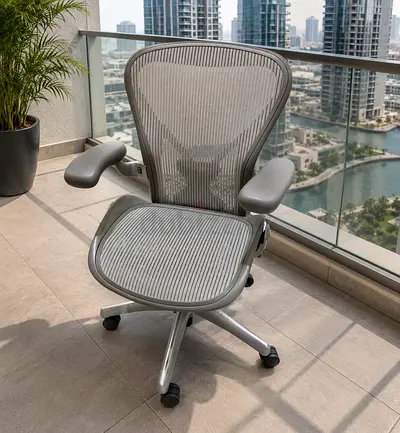 Herman Miller Ergonomic Mesh Office Chair - Grey, Good Condition