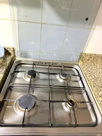Built-in 4-Burner Stainless Steel stove along with oven