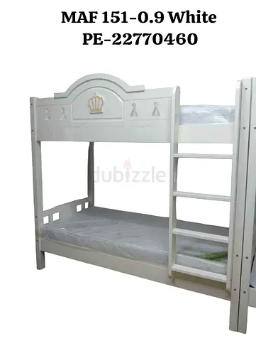 wooden bunk bed for kids with madical mattress
