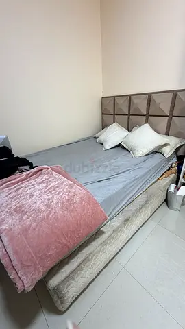 Queen-size bed frame and mattress set - good condition