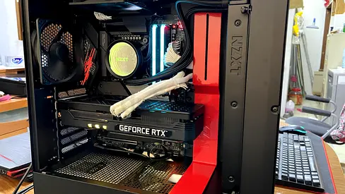 Gaming Desktop Tower with GeForce RTX 3080 GPU, AIO Liquid Cooling