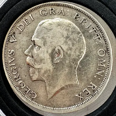 Silver 1915 Half Crown UK (old antique coins)