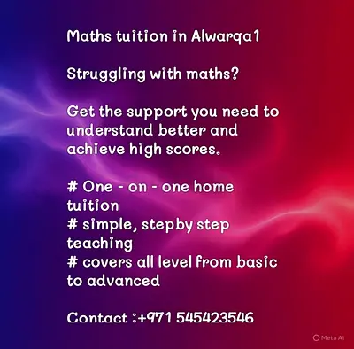 Maths tuition in Alwarqa1