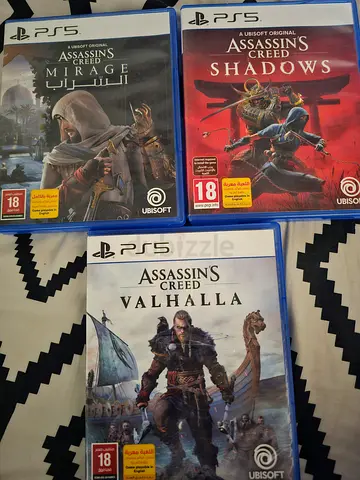 Assassin's Creed Valhalla, Shadows & Mirage - PS5 (Set of 3)