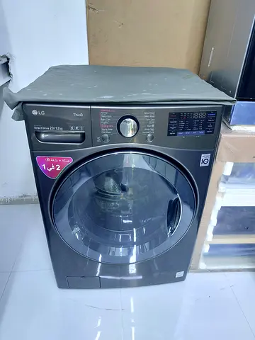 LG Front Load20x12kg  Washing Machine and Dryer- Dark Grey, Good Condition