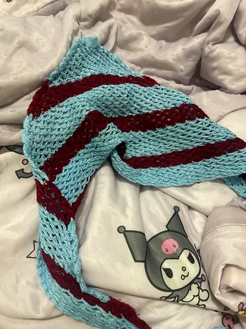 Blue & Maroon Bandana