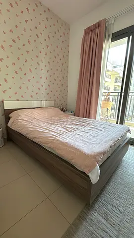 Modern Wooden Bed Frame with Headboard