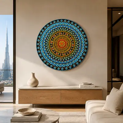 Handmade Dot Mandala Wall Art – 70cm | Original One-of-a-Kind Artwork
