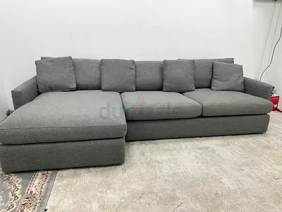 Like new condition crate&barrel lshape sofa
