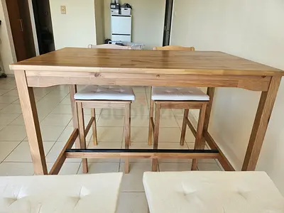 Bar table & 4 bar stools | HAGERNAS IKEA
