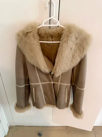 Fur Jacket Genuine Toscana Shearling Natural Sheepskin