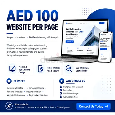 AED 100 Website per page
