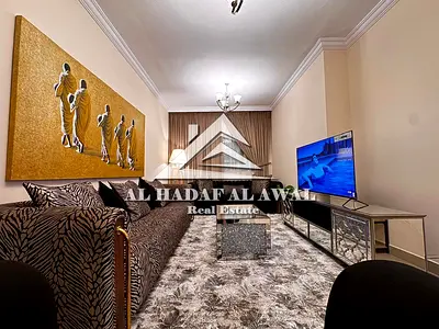 شقة مفروشة للإيجار الشهري اول ساكن، غرفتين وصالة مع 2 حمام برج منازل 5، التعاون،