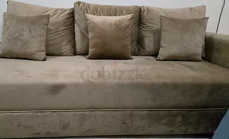 Beige 3-seater Sofa with Cushions - Excellent Condition - negotiable