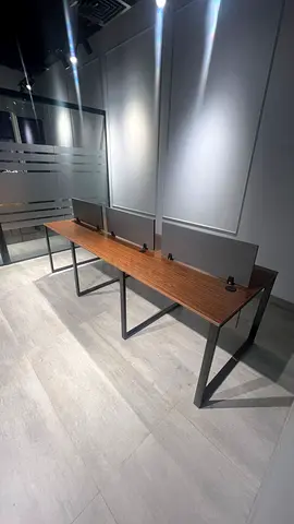 Brand New- Modern 6-Seater Office Workstation with Chairs and Dividers