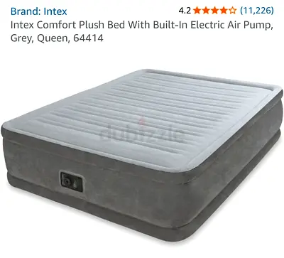 Inflatable Air Bed Mattress with Built-in Electric Pump (queen size)