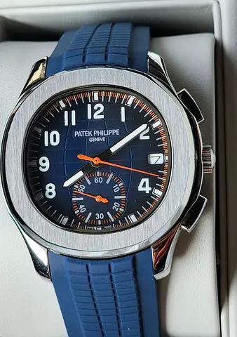 Patek Philippe Aquanaut Men's Master Quality Watch with Blue Dial and Rubber Strap🔥🔥🔥