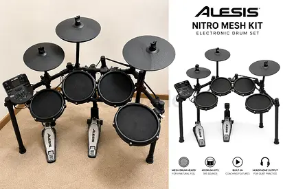 Alesis Nitro Mesh Electronic Drum Kit – Complete Set