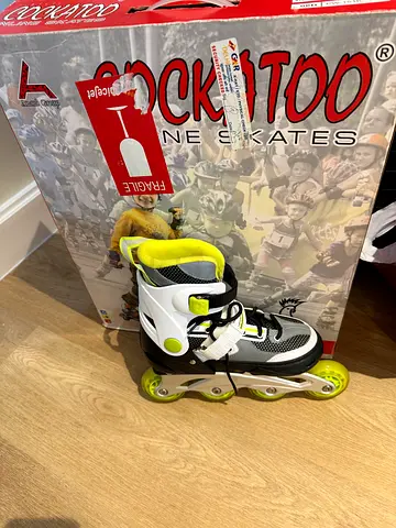 Kids adjustable inline roller skates with box - unused