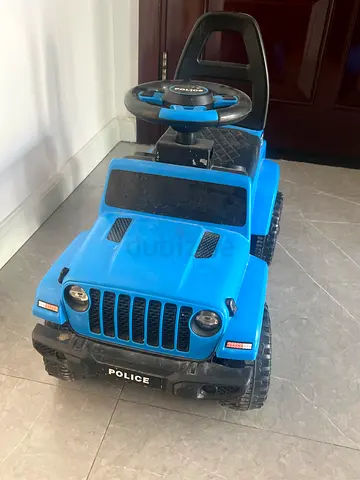 Kids Police Ride-On Car – Blue