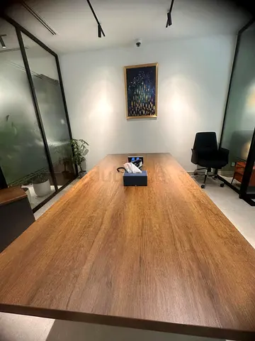 Large Wooden Conference Table - Solid Look, Excellent Condition