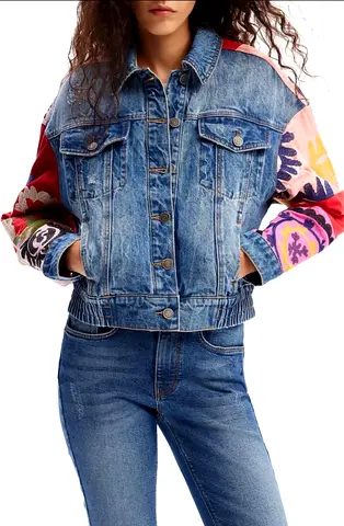 Desigual Daniela Patchwork Denim Jacket