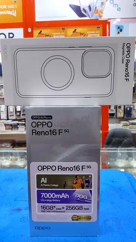 Oppo Reno16 F 5G (Brand New Sealed) 16GB RAM 256GB - Magnetic Case Included