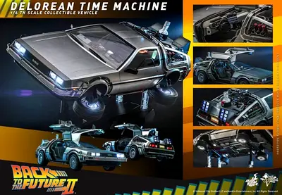 Back to the Future II DeLorean Time Machine 1/6 Scale Collectible HotToys