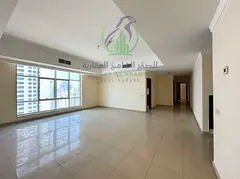 Two Bedroom Apartment for Annual Rent in Al Taawun Sharjah Spacious Balcony Two Bathrooms Free AC Gy