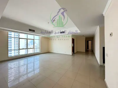 Two Bedroom Apartment for Annual Rent in Al Taawun Sharjah Spacious Balcony Two Bathrooms Free AC Gym