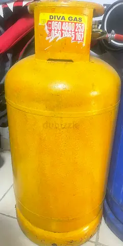 Empty gas cylinder medium size
