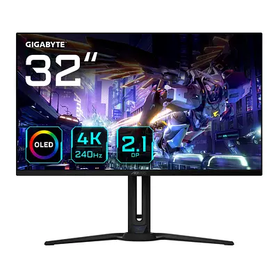GIGABYTE AORUS FO32U2P 32 Inch 4K OLED 240 HERTZ DP 2.1 Gaming Monitor