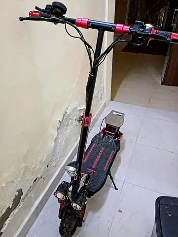 Used Electric Scooter — Dual Headlight, Sturdy Deck, Good Condition
