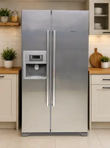Bosch Side-by-Side Stainless Steel Refrigerator with Water/Ice Dispenser