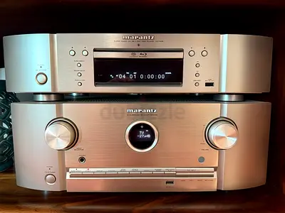 Marantz stereo receiver SR 5006 and Blu-ray player UD 7006 set - silver, good condition