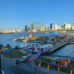 Premium Office with Water View for Annual Rent in Al Majaz 3, Sharjah
