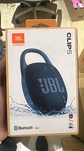 JBL Clip 5 Portable Bluetooth Speaker - Navy (Brand New Open Box)