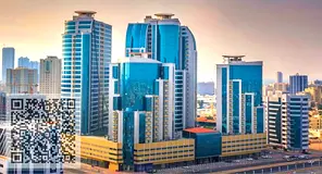 Two-bedroom apartment with a living room in Orient Towers.