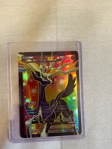 Pokémon EX Full Art Card (Xerneas EX) - Holographic in Protective Sleeve