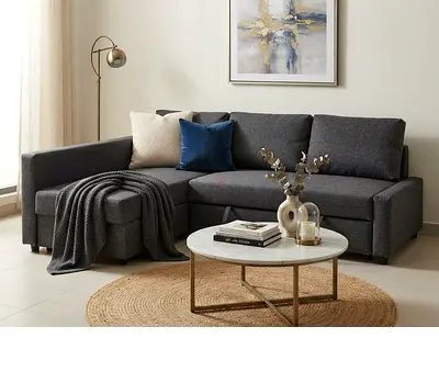 Stylish Sofa with Bed Function
Use it as a comfortable sofa or quickly convert it into a bed when re
