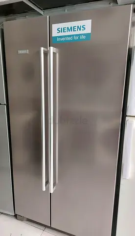 Siemens Side-by-Side Stainless Steel Fridge - Good Condition