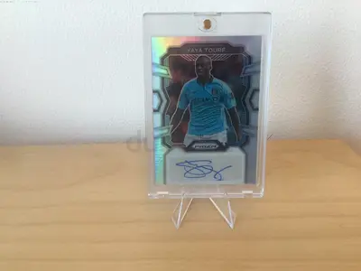 Yaya Touré Signed Prizm Soccer Card (Encapsulated) - Manchester City