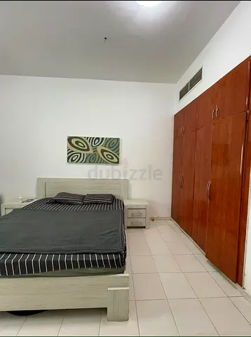 Bed and Mattress ( New ) with small side table